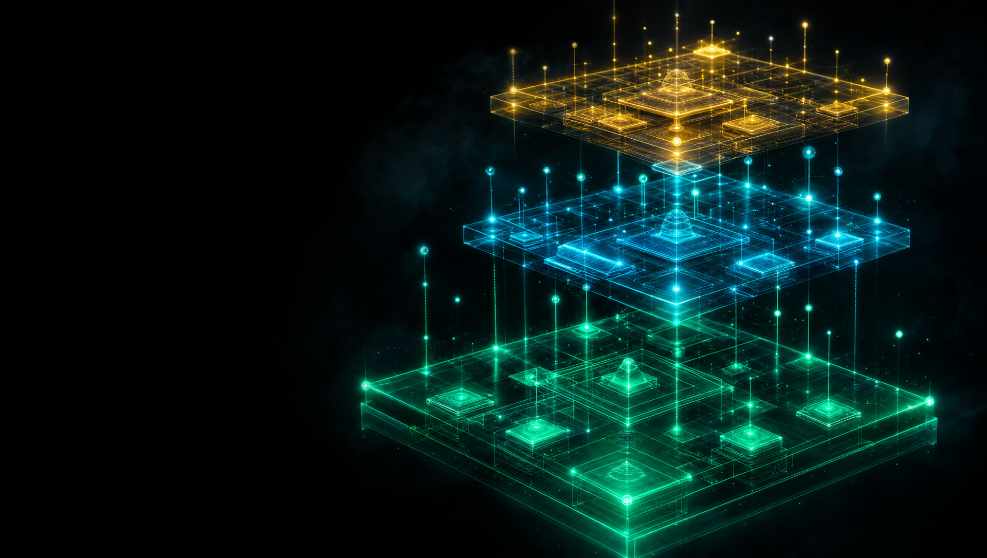 Three ascending tier platforms — Free, Pro, Elite